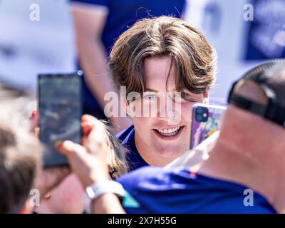 Broenderslev, Denmark. 20th May, 2024. Crown Prince Christian runs One Mile during the Royal Run in Broenderslev, Monday the 20th of May 2024. The Royal Run is an annual fitness run that takes place in several Danish cities. The run was first held on the 21st of May 2018 on the occasion of the king's 50th birthday, and the royal family has participated in the Royal Run ever since. In 2024, there are 95, 106 registered nationwide for the fitness run which is held for the sixth time. (Photo: Henning Bagger/Ritzau Scanpix) Credit: Ritzau/Alamy Live News Stock Photo