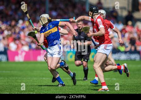 May 19th, 2024, Thurles, Ireland - Munster Senior Hurling Championship: Tipperary 1-21 - Cork 4-30. Stock Photo