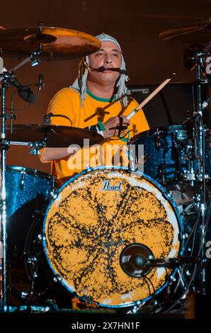 Rene Stone Roses Alan Wren (Reni) of the Stone Roses performs live on stage at Finsbury ...