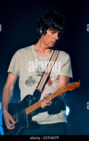 John Squire - The Stone Roses, V2012, Hylands Park, Chelmsford, Essex, Britain - 18 August 2012 Stock Photo