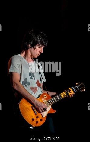 John Squire - The Stone Roses, V2012, Hylands Park, Chelmsford, Essex, Britain - 18 August 2012 Stock Photo