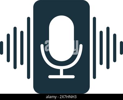 Voice Assistant icon. Monochrome simple Virtual Assistant icon for templates, web design and infographics Stock Vector