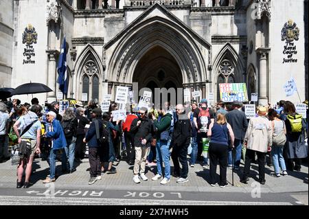 London, UK. 20th May, 2024. Julian Assange, founder of Wikileaks was today granted the right to appeal against extradition to the US following a ruling at the High Court. Credit: michael melia/Alamy Live News Stock Photo