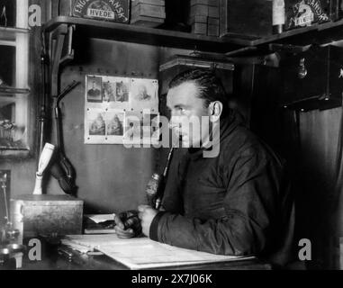 Alfred Wegener. Portrait of the German polar researcher, geophysicist and meteorologist, Alfred Lothar Wegener (1880-1930), c.1924. Stock Photo