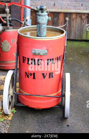 Bristol, England- March 29, 2024: Old and vintage fire extinguishing system in the dockyard of Bristol Stock Photo