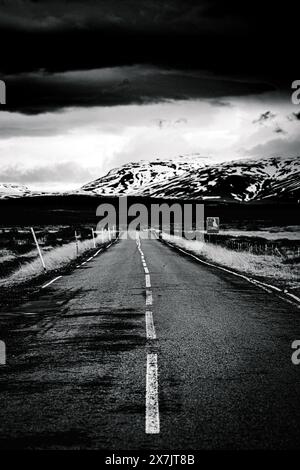 Road To Somewhere (Iceland) Stock Photo