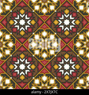 Islamic geometric seamless vector pattern Stock Vector