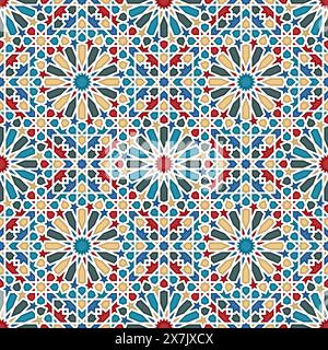 Islamic geometric seamless vector pattern Stock Vector