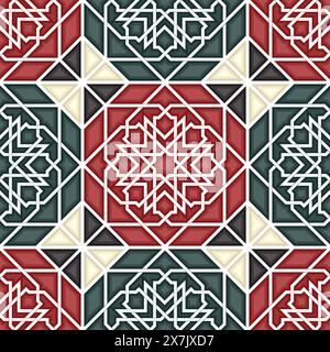 Islamic geometric seamless vector pattern Stock Vector