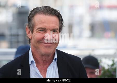 Cannes, France. 20th May, 2024. Dennis Quaid poses at the Photocall for The Substance during the 77th Festival de Cannes. Picture by Julie Edwards./Alamy Live News Stock Photo