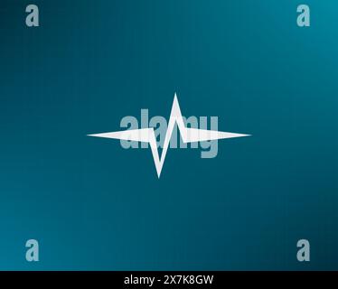 Heart beat, cardiogram. Pulse icon Stock Vector