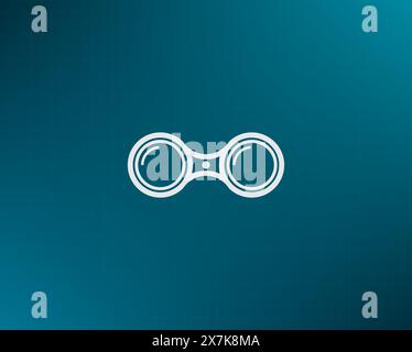 binoculars icon , vector illustration Stock Vector