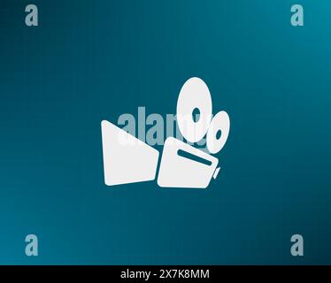 Cinema camera icon Stock Vector