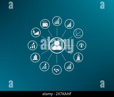 Vector, gradient background. Stock Vector