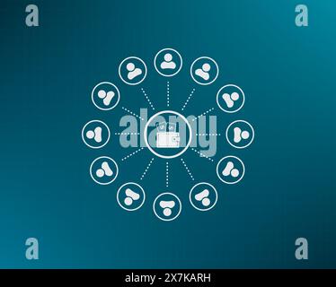Vector, gradient background. Stock Vector