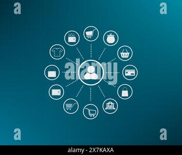 Vector, gradient background. Stock Vector