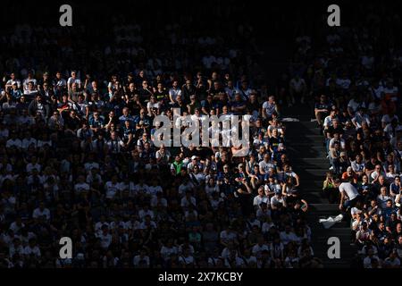 Milan, Italy. 19th May, 2024. FC Internazionale fans during the Serie A match at Giuseppe Meazza, Milan. Picture credit should read: Jonathan Moscrop/Sportimage Credit: Sportimage Ltd/Alamy Live News Stock Photo