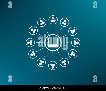 Vector, gradient background. Stock Vector