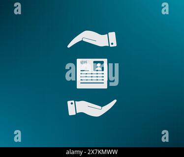 Newspaper, press, news vector icon. Stock Vector