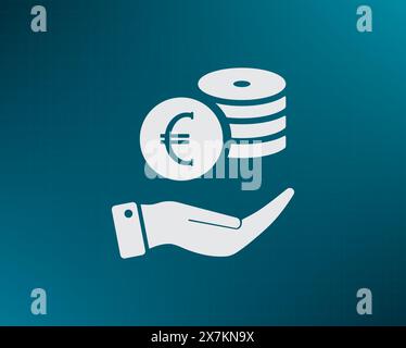 Money, coins, stateroom vector icon Stock Vector