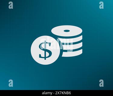 Money, coins, stateroom vector icon Stock Vector