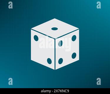 Cubes for the game vector icon. Stock Vector