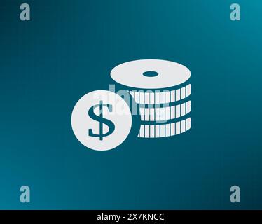 Money, coins, stateroom vector icon Stock Vector