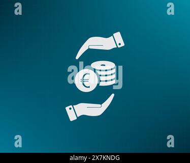 Money, coins, stateroom vector icon Stock Vector