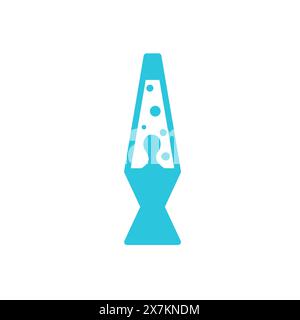 Lava lamp icon. Isolated on white background. From blue icon set. Stock Vector