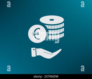Money, coins, stateroom vector icon Stock Vector