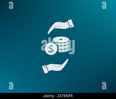 Money, coins, stateroom vector icon Stock Vector