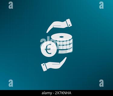 Money, coins, stateroom vector icon Stock Vector