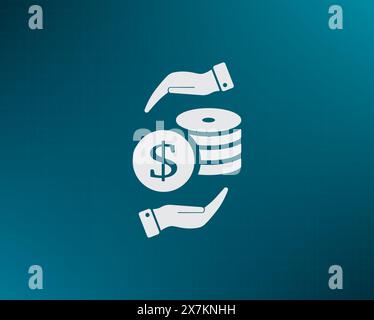 Money, coins, stateroom vector icon Stock Vector