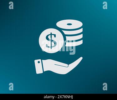 Money, coins, stateroom vector icon Stock Vector