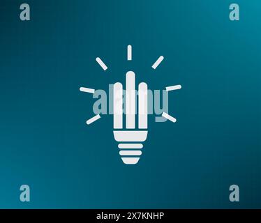 Light bulb energy-saving, vector icon. Stock Vector