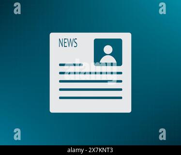 Newspaper, press, news vector icon. Stock Vector