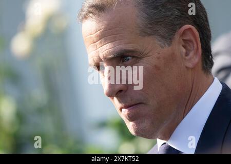 Hunter Biden speaks with guests during a Jewish American Heritage Month celebration at the White House in Washington, DC, May 20, 2024. Credit: Chris Kleponis/CNP /MediaPunch Stock Photo