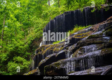 Yellow Branch Falls in Walhalla, South Carolina Stock Photo