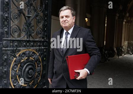 File photo dated 19/02/24 of Work and Pensions Secretary Mel Stride. Out of work Britons will be offered places on 'skills bootcamps' as part of a Government bid to plug gaps in the labour market which were previously filled by overseas workers. Benefits claimants will be given training to take up roles in key sectors facing shortages including hospitality, care, construction and manufacturing, Department for Work and Pensions Secretary Mel Stride is expected to announce. Issue date: Tuesday May 21, 2024. Stock Photo