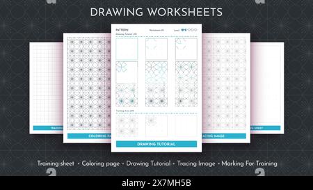 How to Draw a Pattern. Step by Step Drawing Tutorial. Draw Guide ...