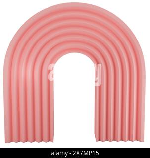3D Render object Illustration, abstract geometric clipart Stock Photo