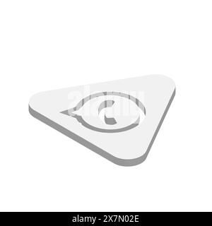 WattsApp instant messaging app icon. 3D isometric vector illustration. Stock Vector