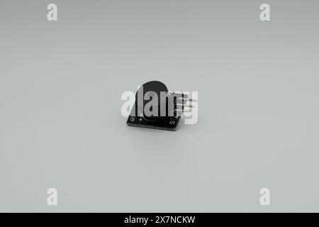 buzzer modul for arduino close up on white surface Stock Photo