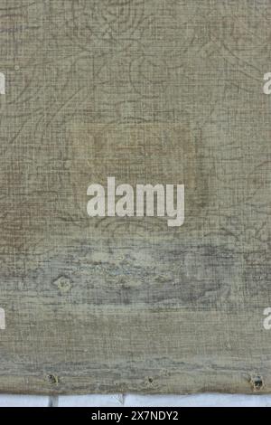 Fabric texture pattern. Very old fabric is spoiled by time. top view. close-up Stock Photo