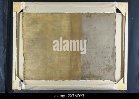Fabric texture pattern. Very old fabric is spoiled by time. top view. close-up Stock Photo