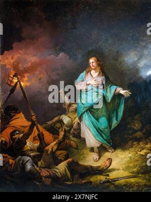 The Betrayal of Christ, painting in oil on canvas by Philip James de Loutherbourg, 1798 Stock Photo