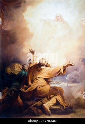 Philip James de Loutherbourg, Christ Appearing To The Disciples At Emmaus, painting in oil on canvas, 1797 Stock Photo