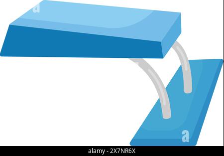 Cartoon illustration of a gymnastics balance beam Stock Vector