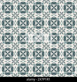 Ornament seamless pattern for tile mosaic wallpaper vintage background Stock Vector