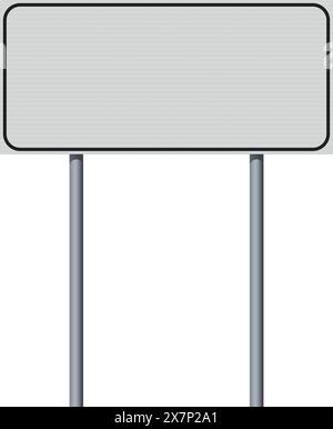 Blank Italian city entrance road sign with reflective in vector Stock Vector